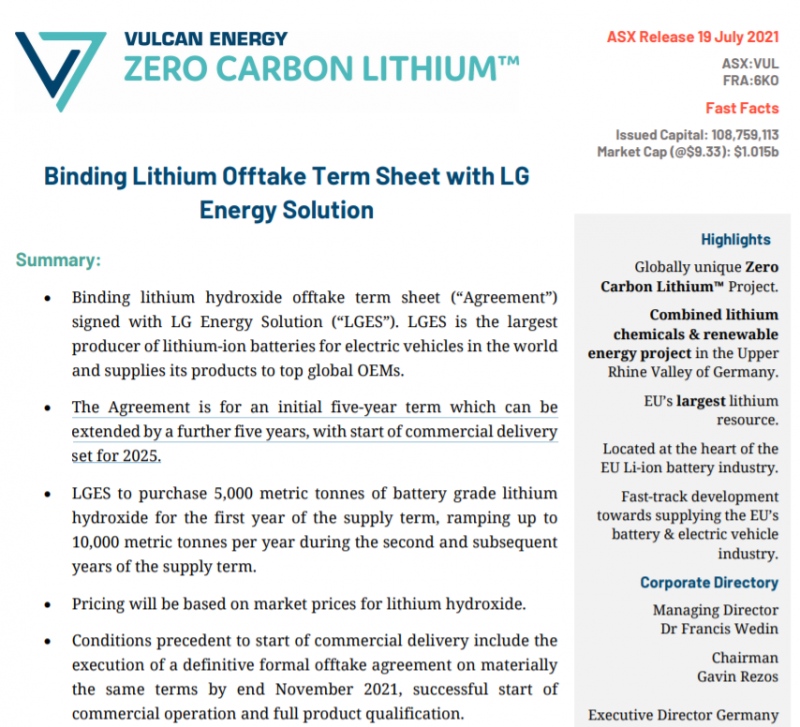 锂资源争夺战升温LG新能源与澳洲锂矿商签5年锂供应协议